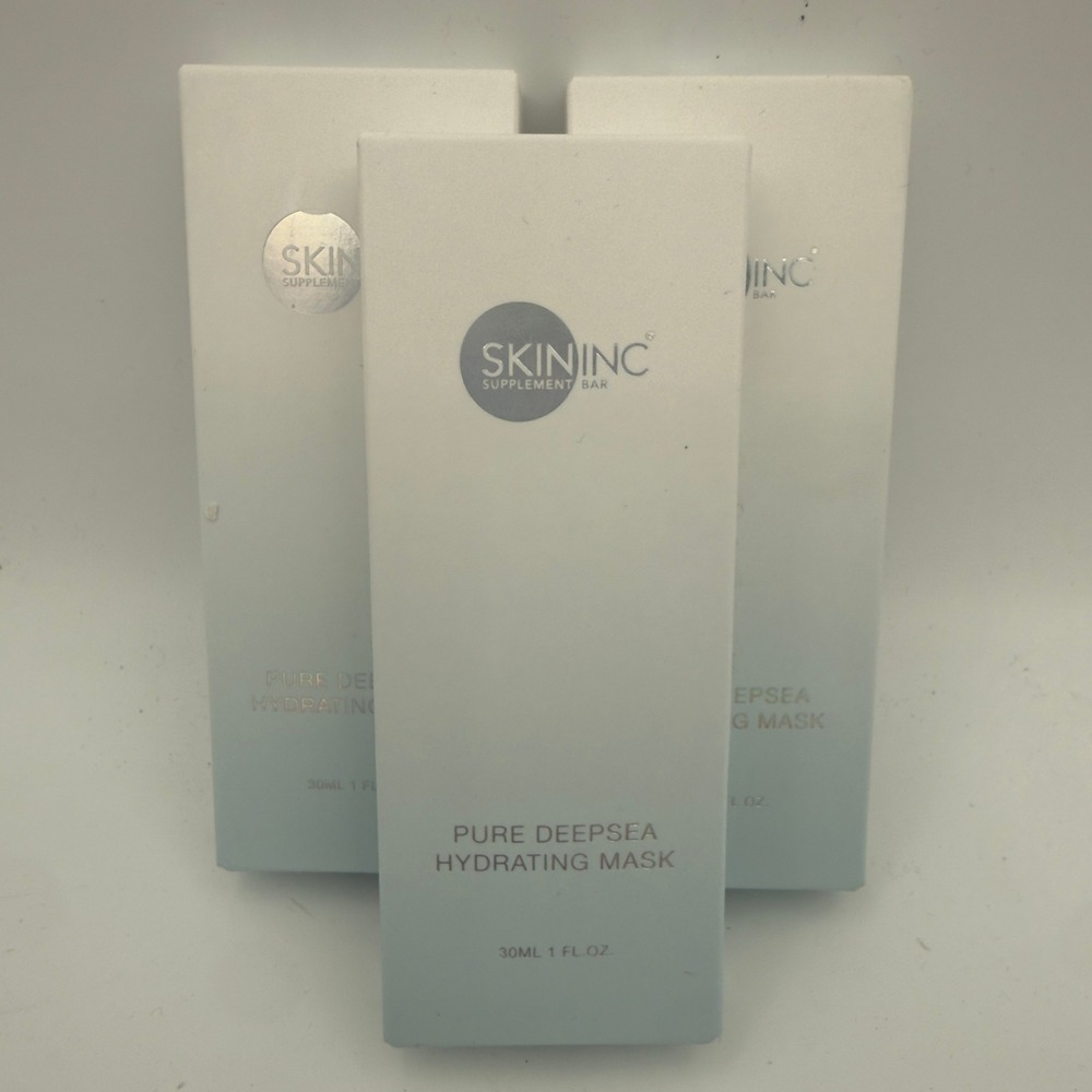 Skin Inc Pure Deepsea Hydrating Mask 30ml 1 fl oz Blue White Set of 3